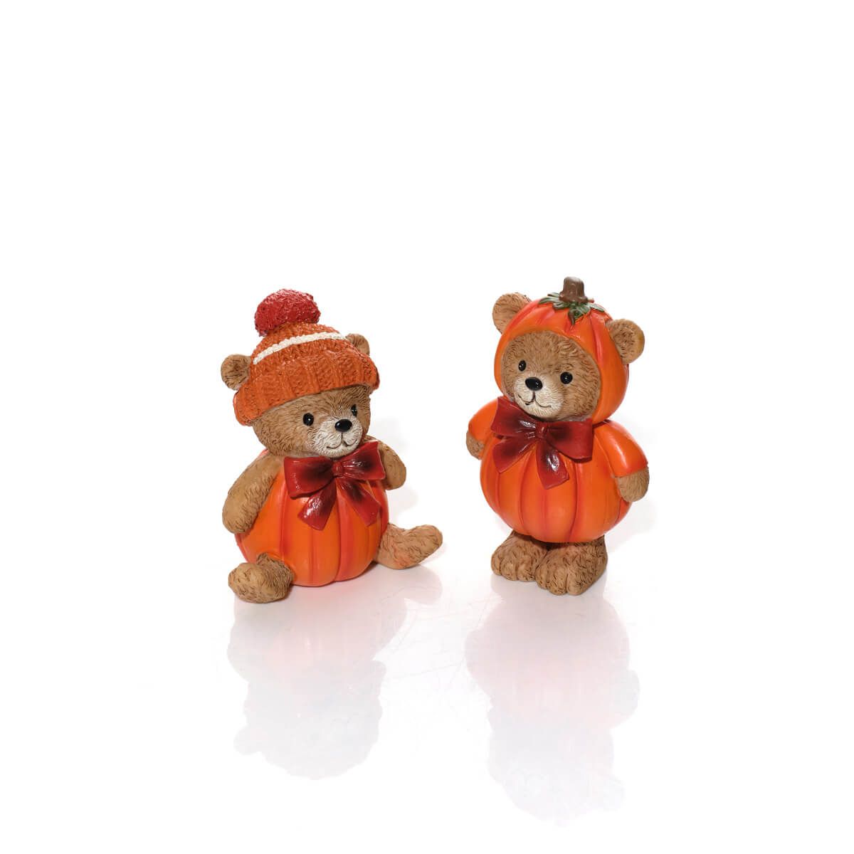 Harvest Home Resin Pumpkin Bear Ornament - RUTHERFORD & Co