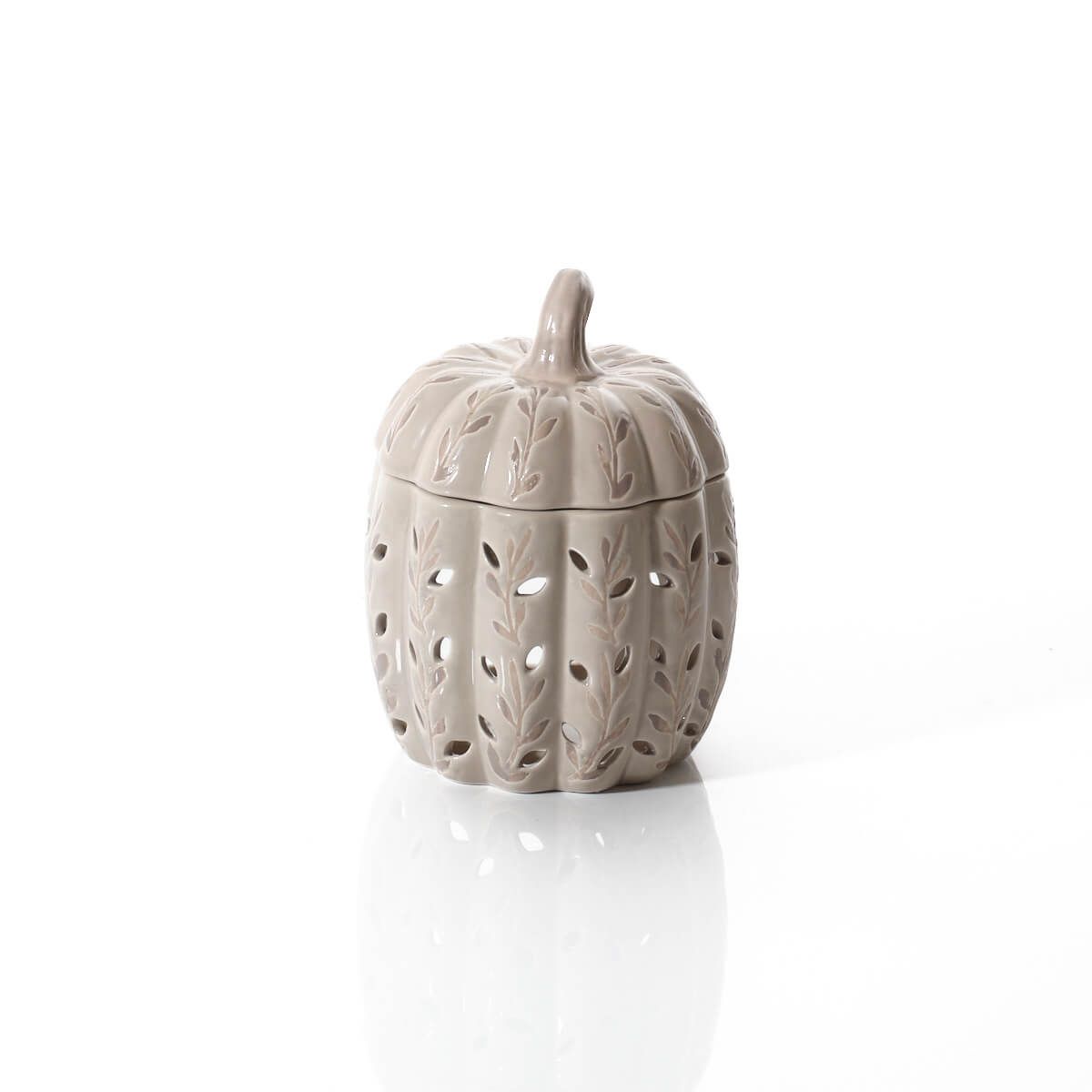Harvest Pumpkin Ceramic Wax Melt Burner with Lid - RUTHERFORD & Co