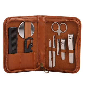 Harvey Makin 8pc Grooming Kit - Tan - RUTHERFORD & Co