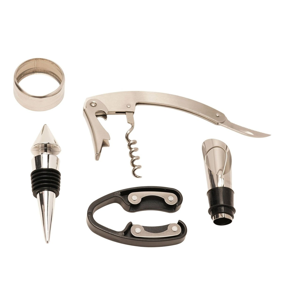 Harvey Makin Bar Set Large Wine Bottle Shape Corkscrew Set - RUTHERFORD & Co