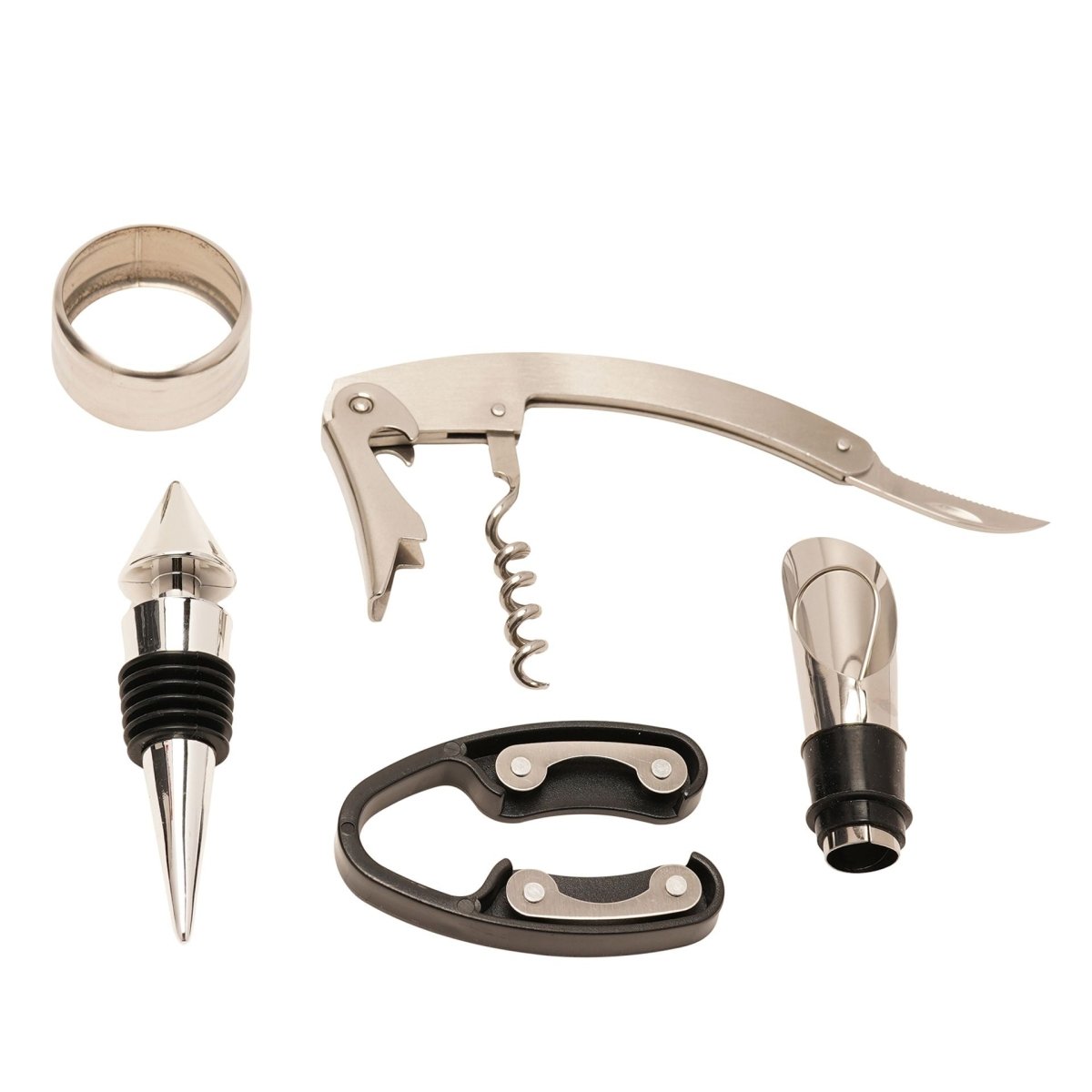 Harvey Makin Bar Set Large Wine Bottle Shape Corkscrew Set - RUTHERFORD & Co