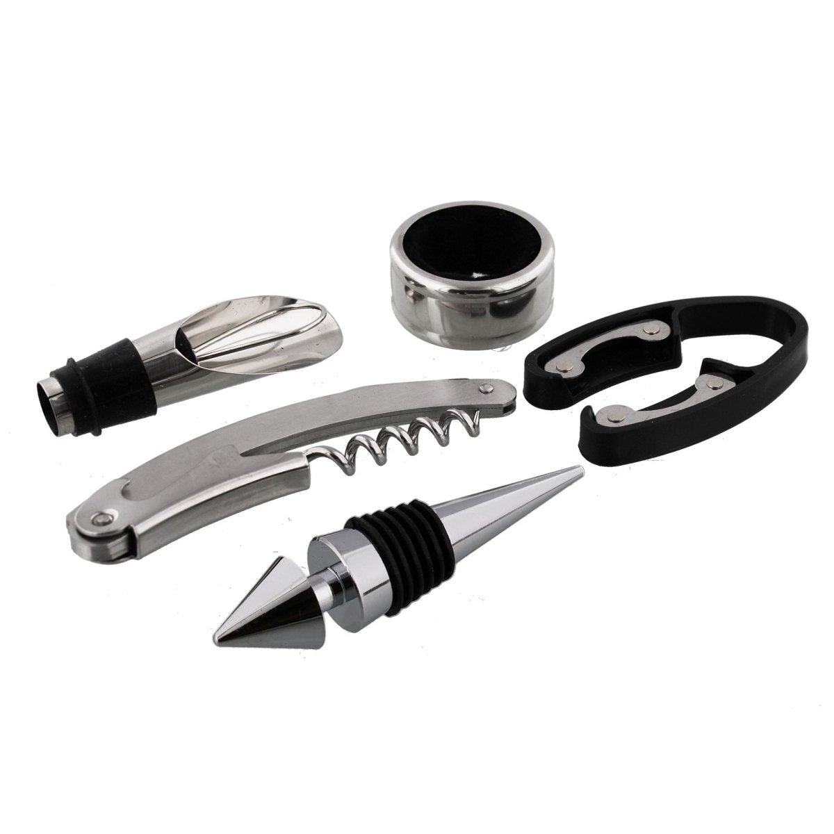 Harvey Makin Bar Set Large Wine Bottle Shape Corkscrew Set - RUTHERFORD & Co
