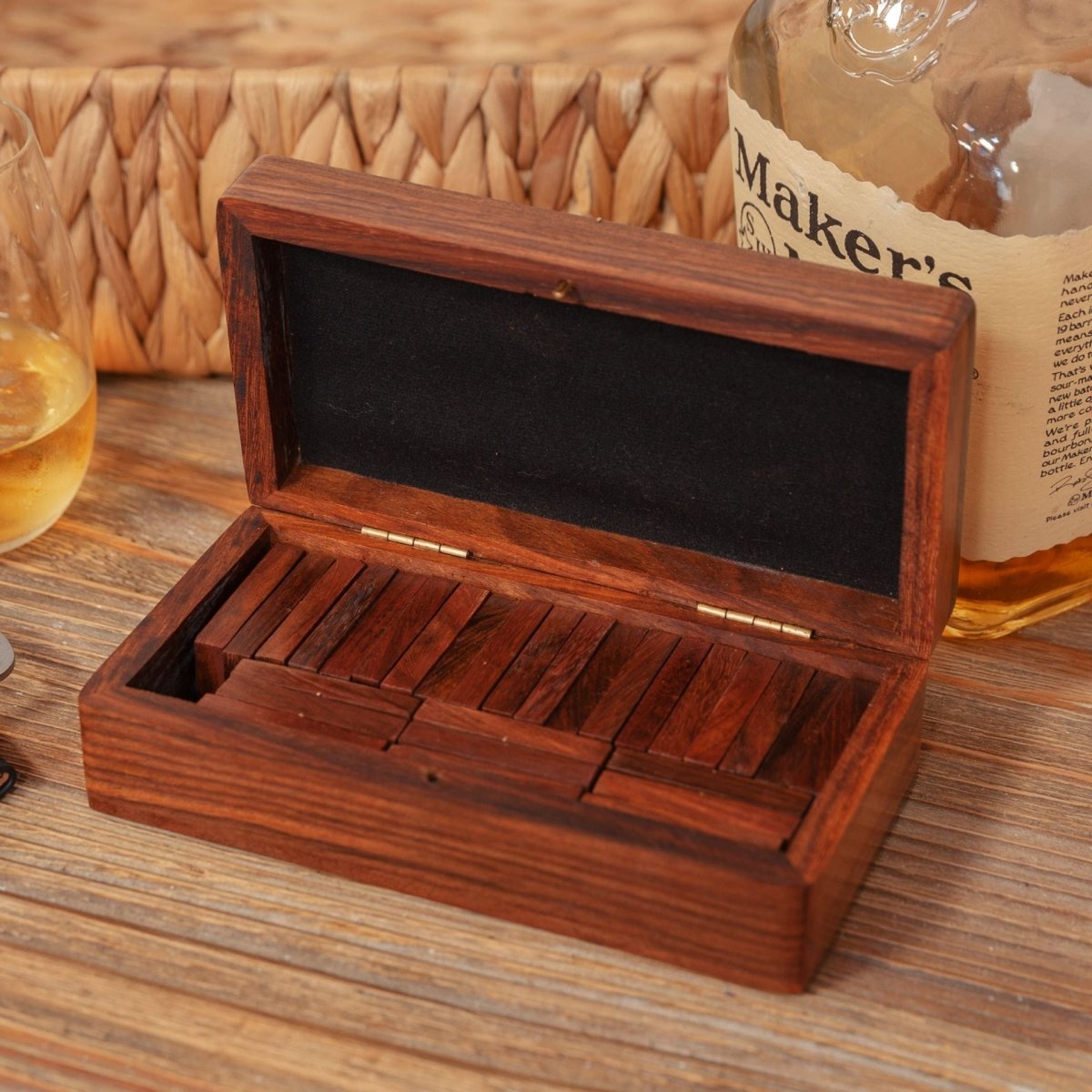 Harvey Makin Dominoes In Wooden Box - RUTHERFORD & Co