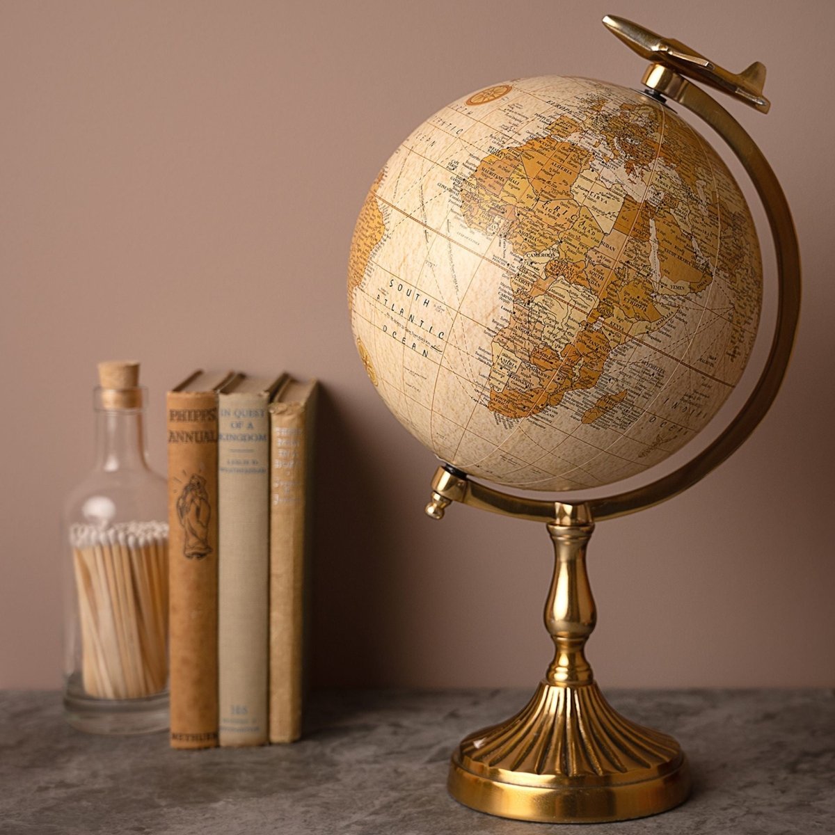 Harvey Makin Gold Based Decorative Globe - RUTHERFORD & Co