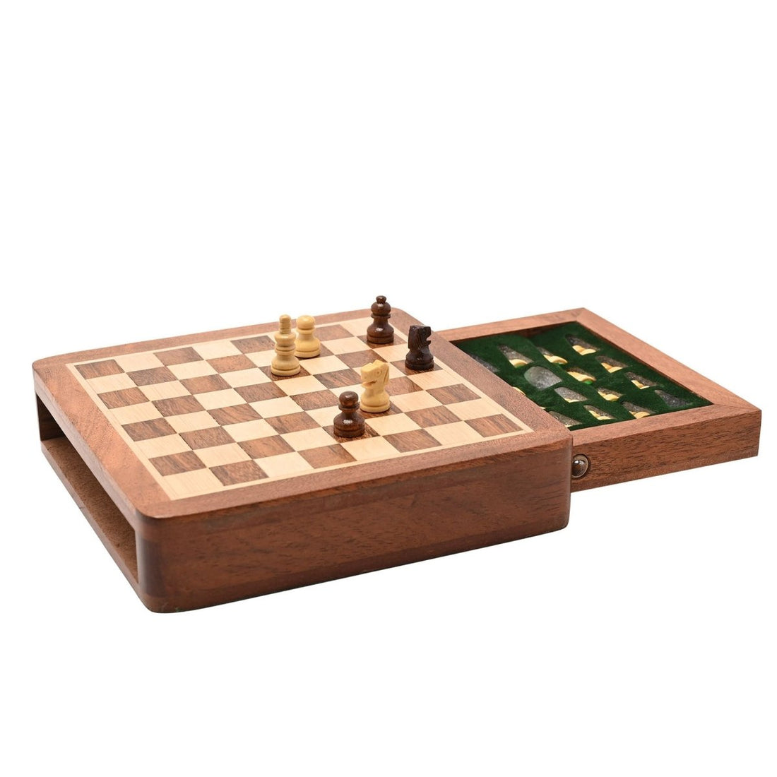 Harvey Makin Magnetic Chess Board with Drawer - RUTHERFORD & Co