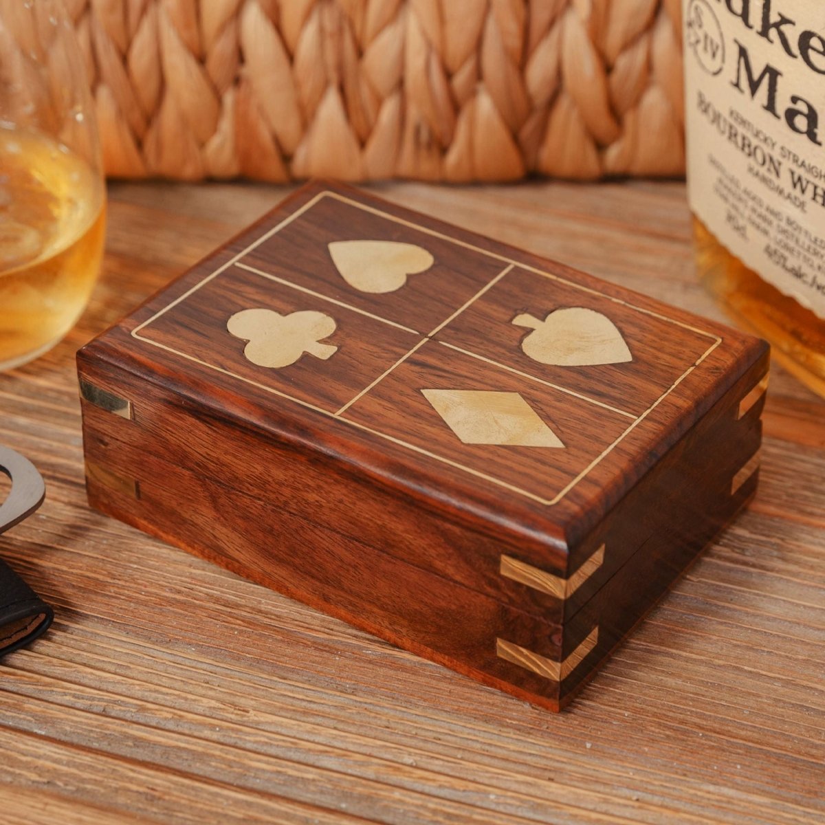 Harvey Makin Pack of Playing Cards In Wooden Box - RUTHERFORD & Co