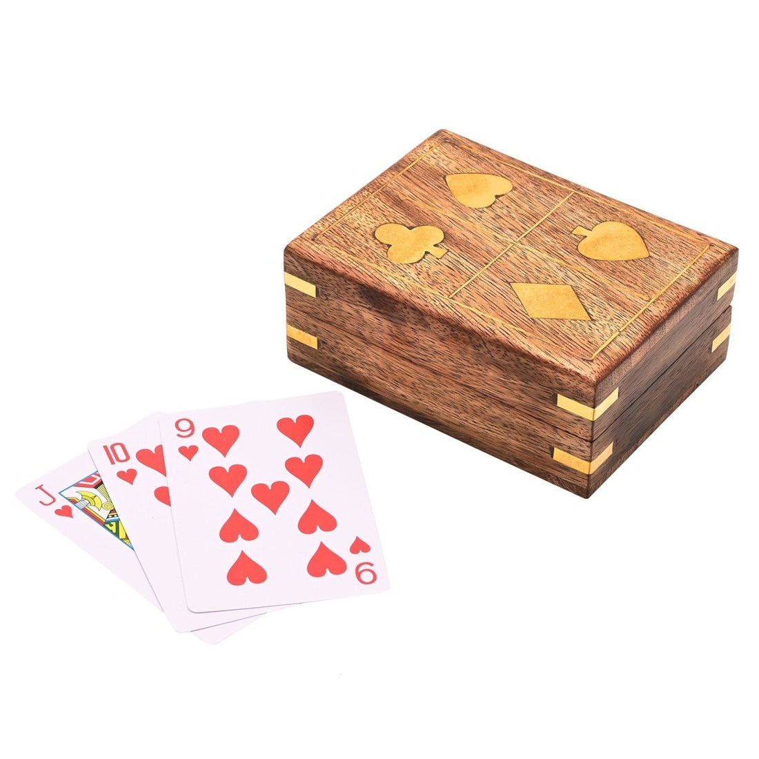 Harvey Makin Pack of Playing Cards In Wooden Box - RUTHERFORD & Co