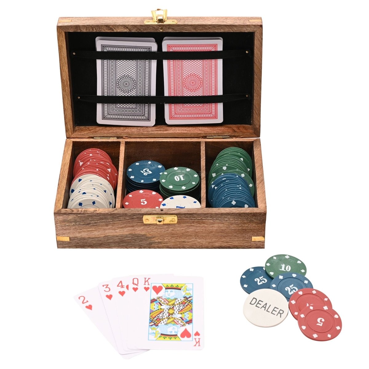 Harvey Makin Wooden Poker Set - RUTHERFORD & Co