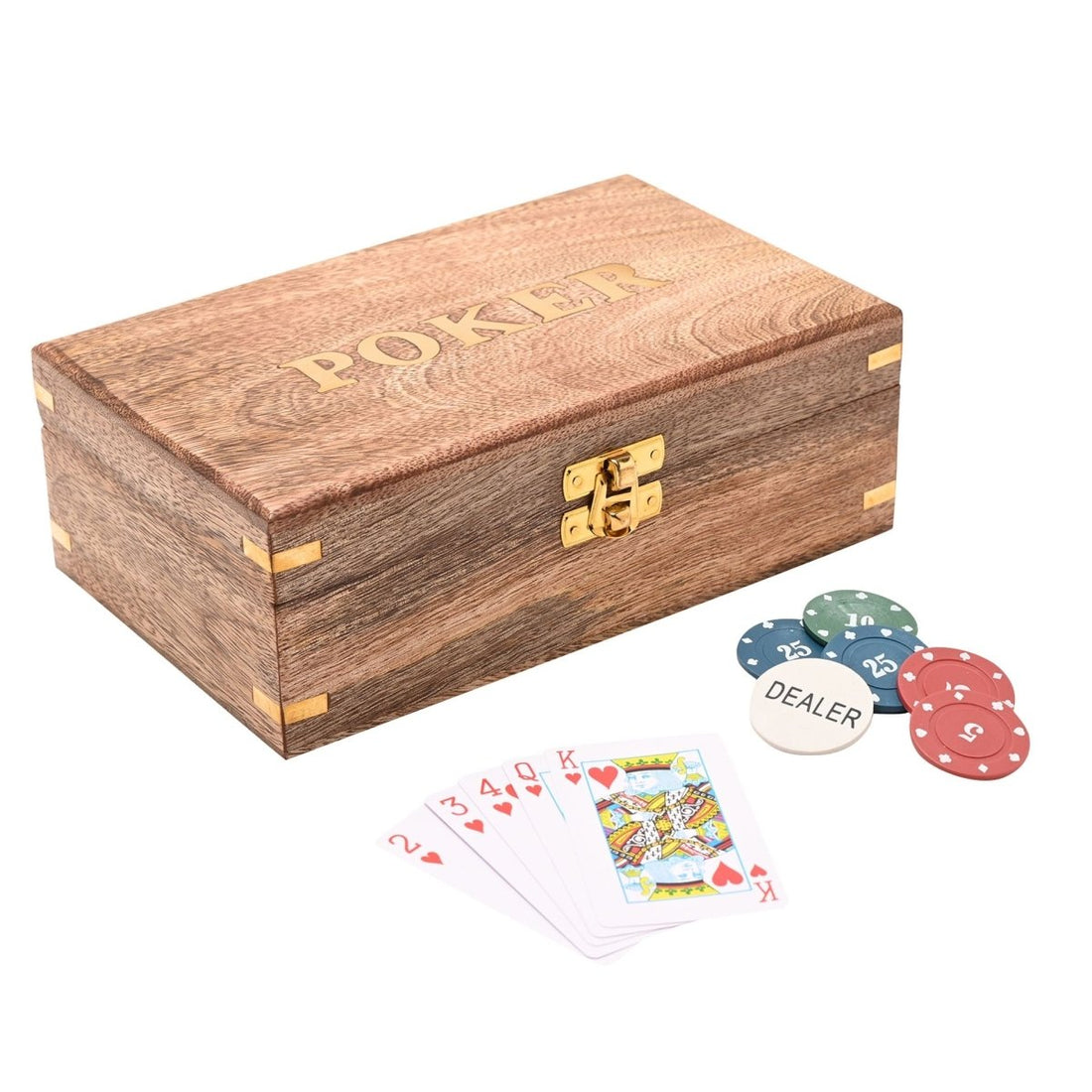Harvey Makin Wooden Poker Set - RUTHERFORD & Co