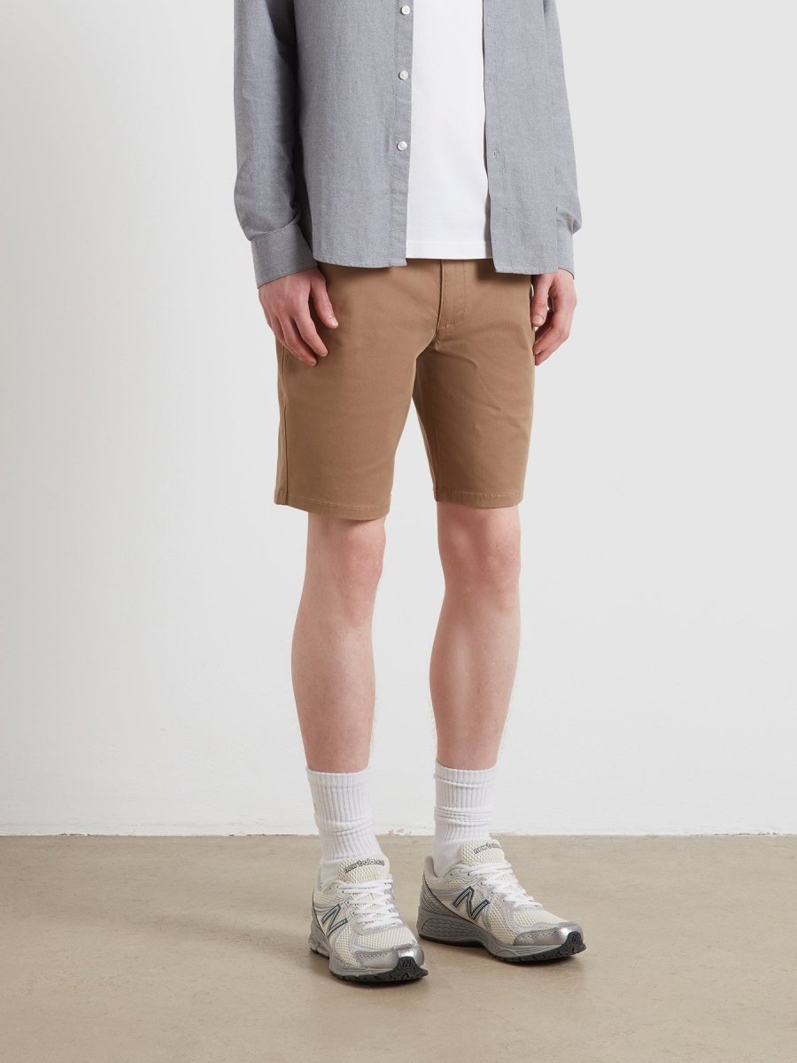 Hawk Chino Shorts In Beige - RUTHERFORD & Co