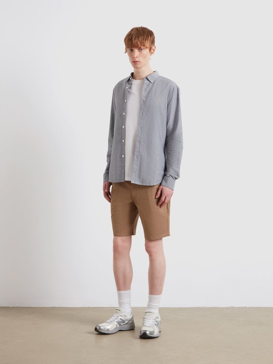 Hawk Chino Shorts In Beige - RUTHERFORD & Co