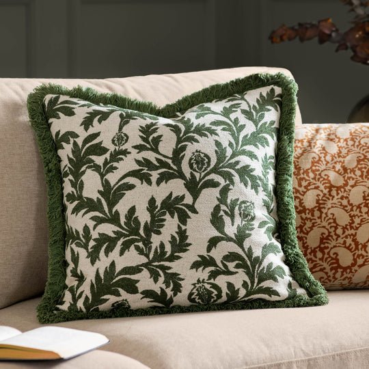 HEDERA JACQUARD CUSHION - RUTHERFORD & Co