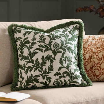HEDERA JACQUARD CUSHION - RUTHERFORD & Co