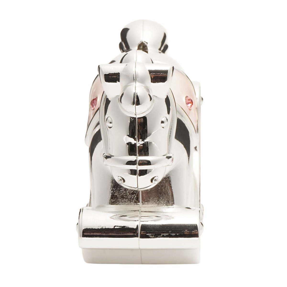 Hello Baby Silverplated Rocking Horse Money Box Pink - RUTHERFORD & Co