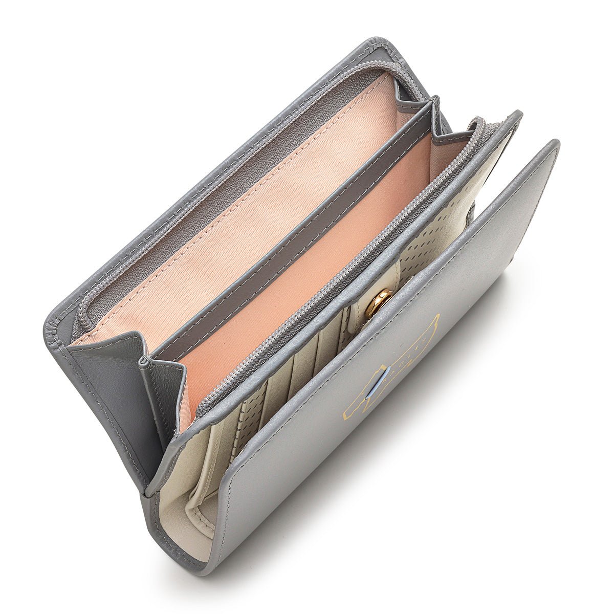 Heritage Dog Outline Cloud Burst Medium Bifold Purse - RUTHERFORD & Co