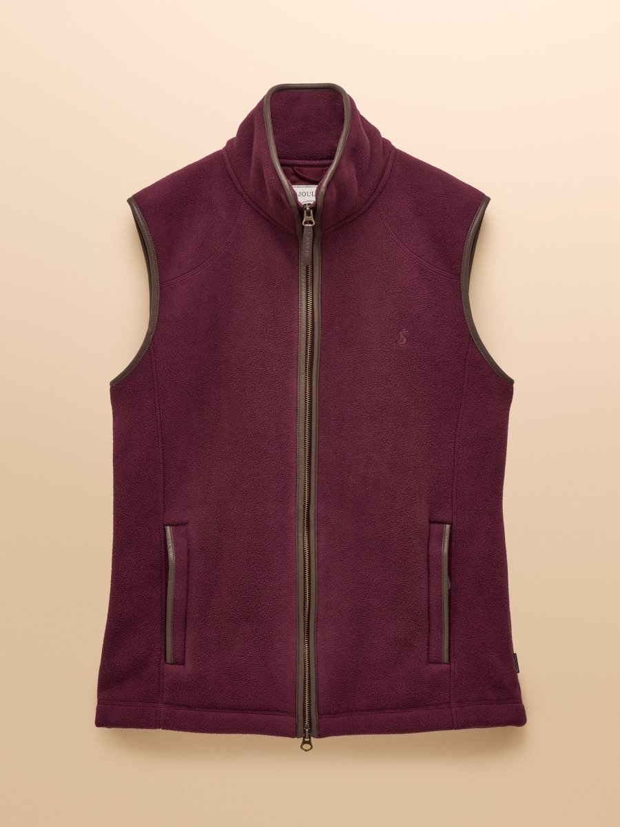 Heritage Fleece Burgundy Gilet - RUTHERFORD & Co