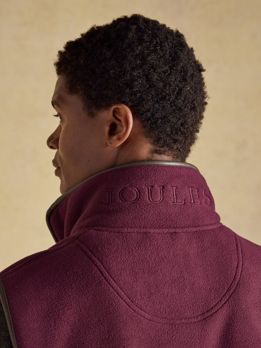 Heritage Fleece Burgundy Gilet - RUTHERFORD & Co