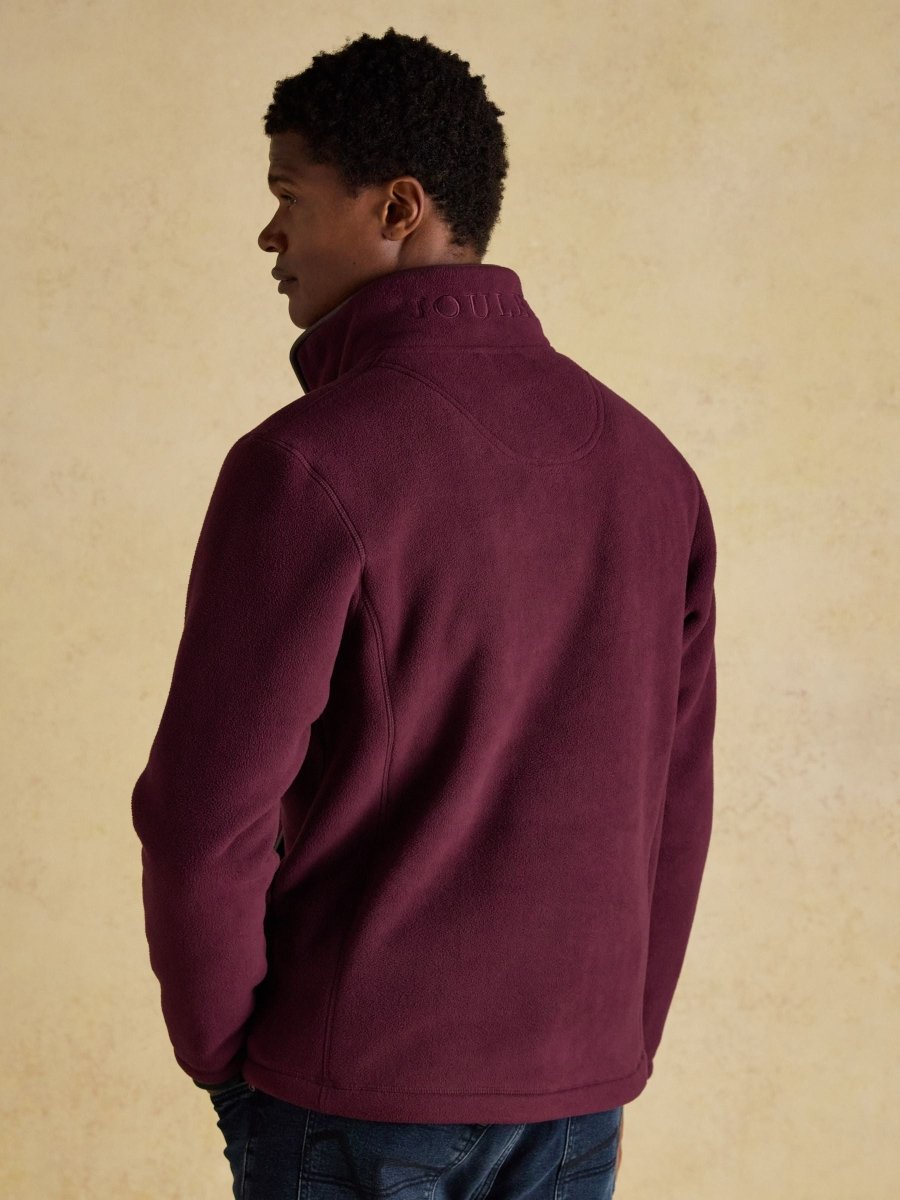 Heritage Fleece Burgundy Quarter Zip - RUTHERFORD & Co