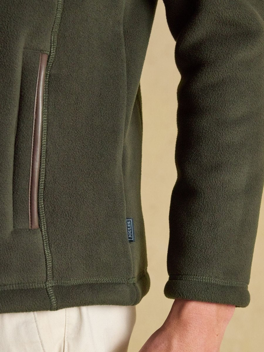 Heritage Fleece Dark Green Quarter Zip - RUTHERFORD & Co