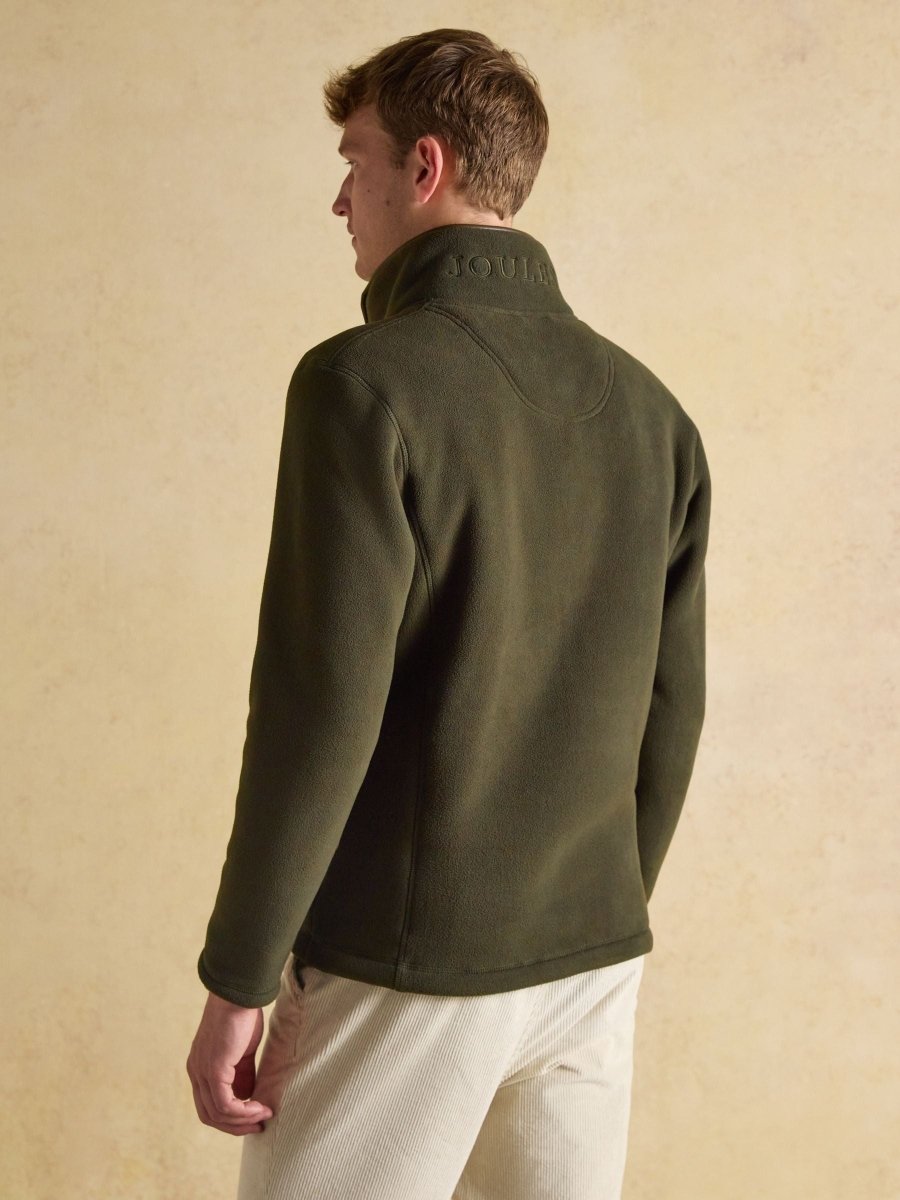 Heritage Fleece Dark Green Zip Through - RUTHERFORD & Co