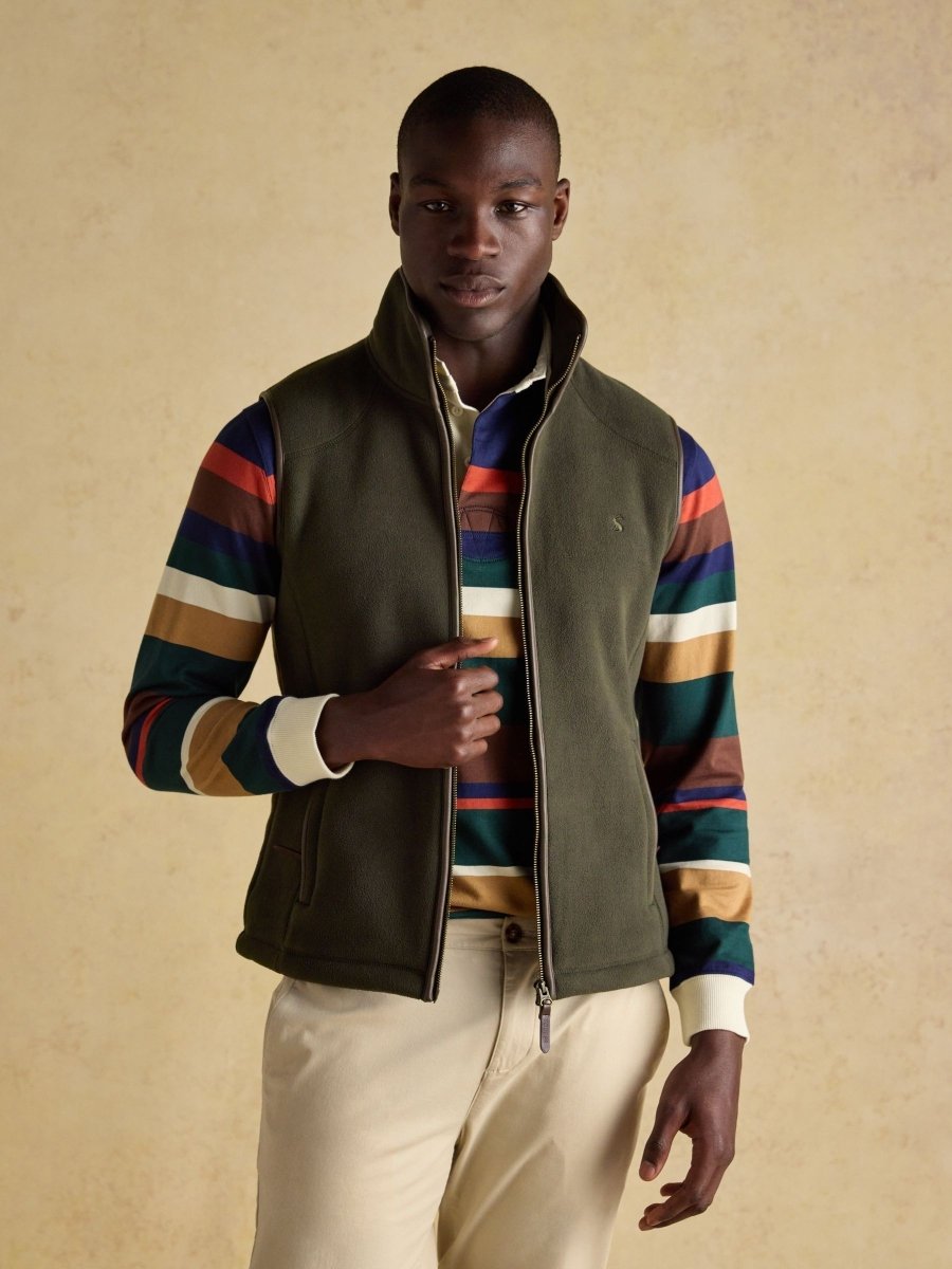 Heritage Fleece Green Gilet - RUTHERFORD & Co