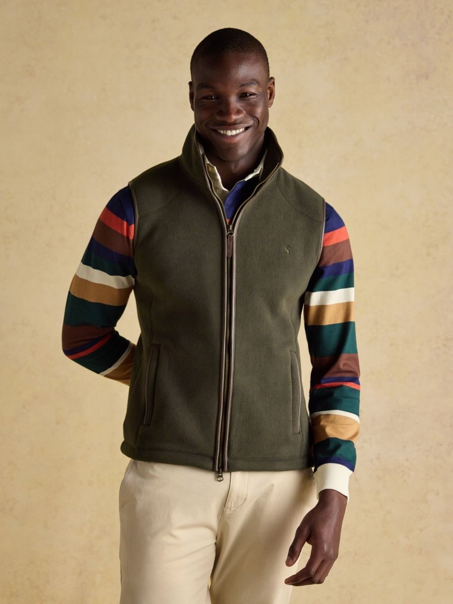 Heritage Fleece Green Gilet - RUTHERFORD & Co