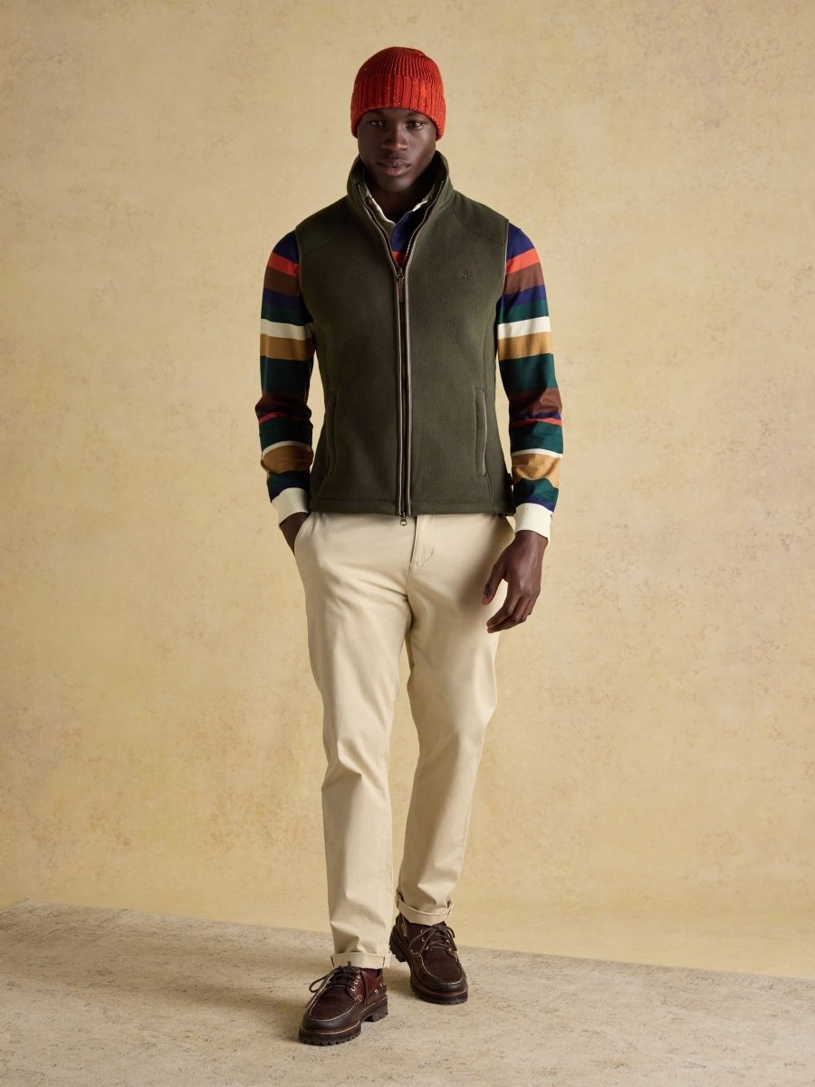 Heritage Fleece Green Gilet - RUTHERFORD & Co