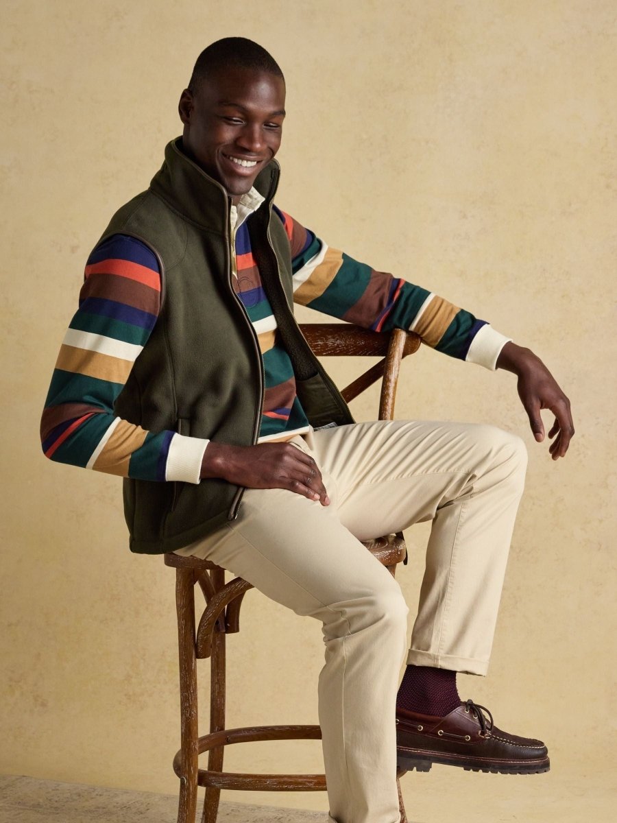 Heritage Fleece Green Gilet - RUTHERFORD & Co