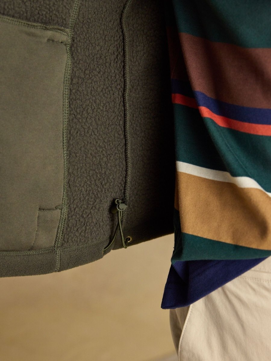 Heritage Fleece Green Gilet - RUTHERFORD & Co