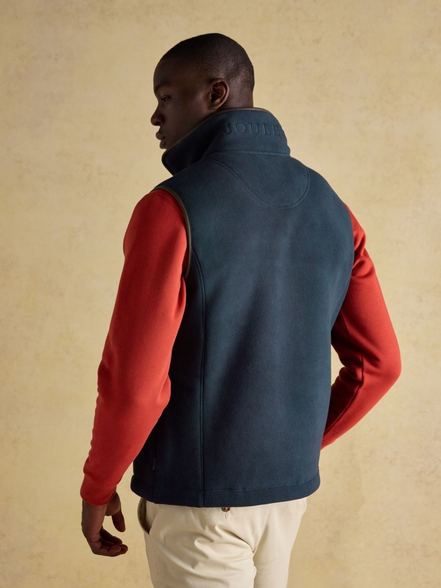 Heritage Fleece Navy Gilet - RUTHERFORD & Co