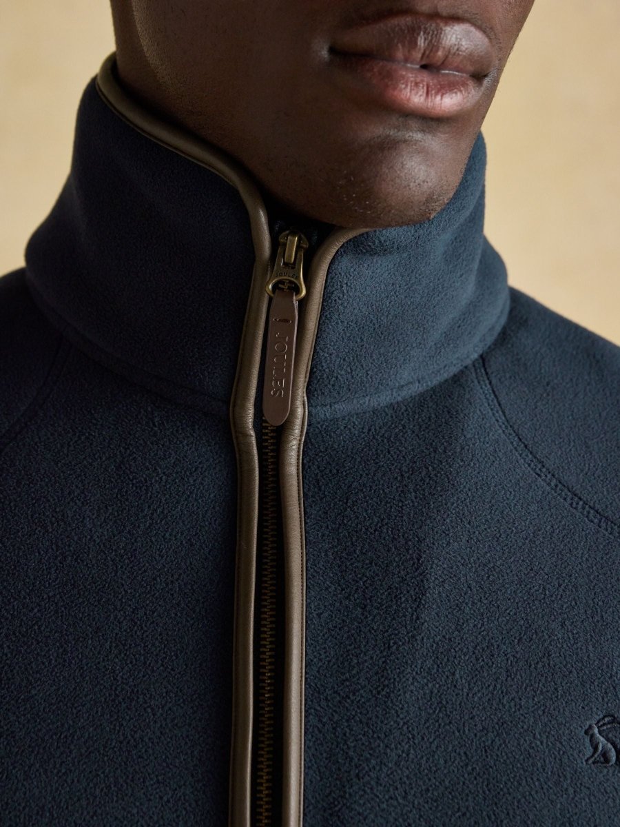 Heritage Fleece Navy Gilet - RUTHERFORD & Co