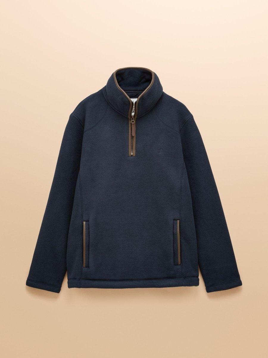 Heritage Fleece Navy Quarter Zip - RUTHERFORD & Co