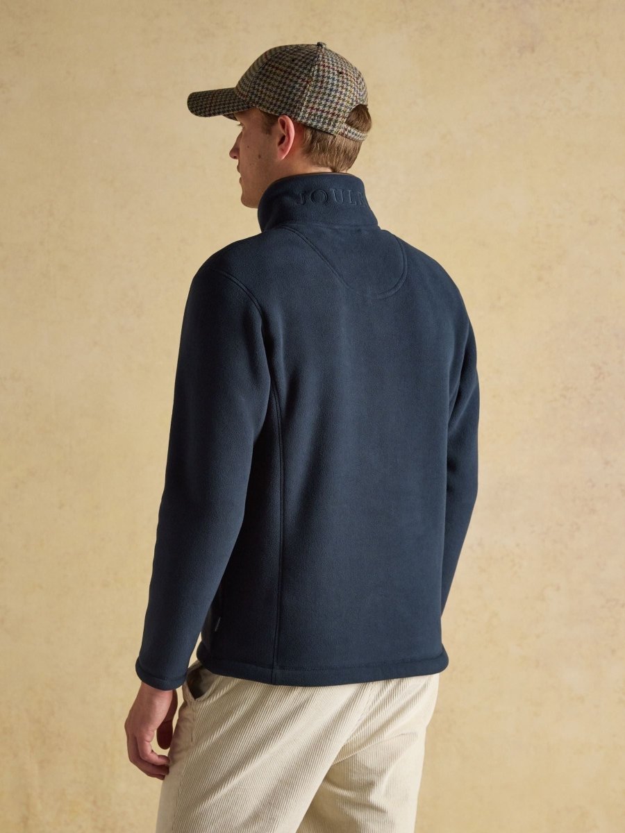 Heritage Fleece Navy Zip Through - RUTHERFORD & Co
