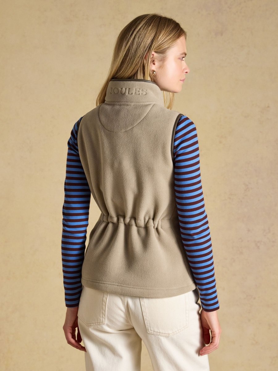 Heritage Mink Brown Regular Fleece Gilet - RUTHERFORD & Co