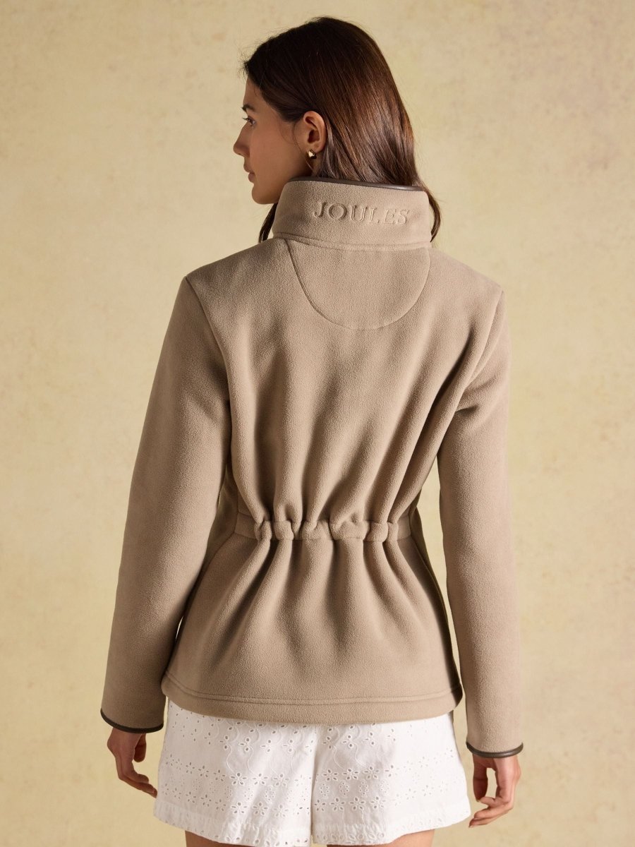 Heritage Mink Brown Regular Zip Up Polar Fleece - RUTHERFORD & Co