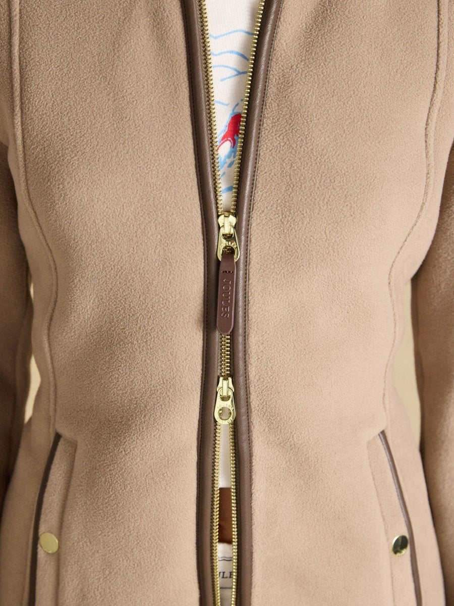 Heritage Mink Brown Regular Zip Up Polar Fleece - RUTHERFORD & Co