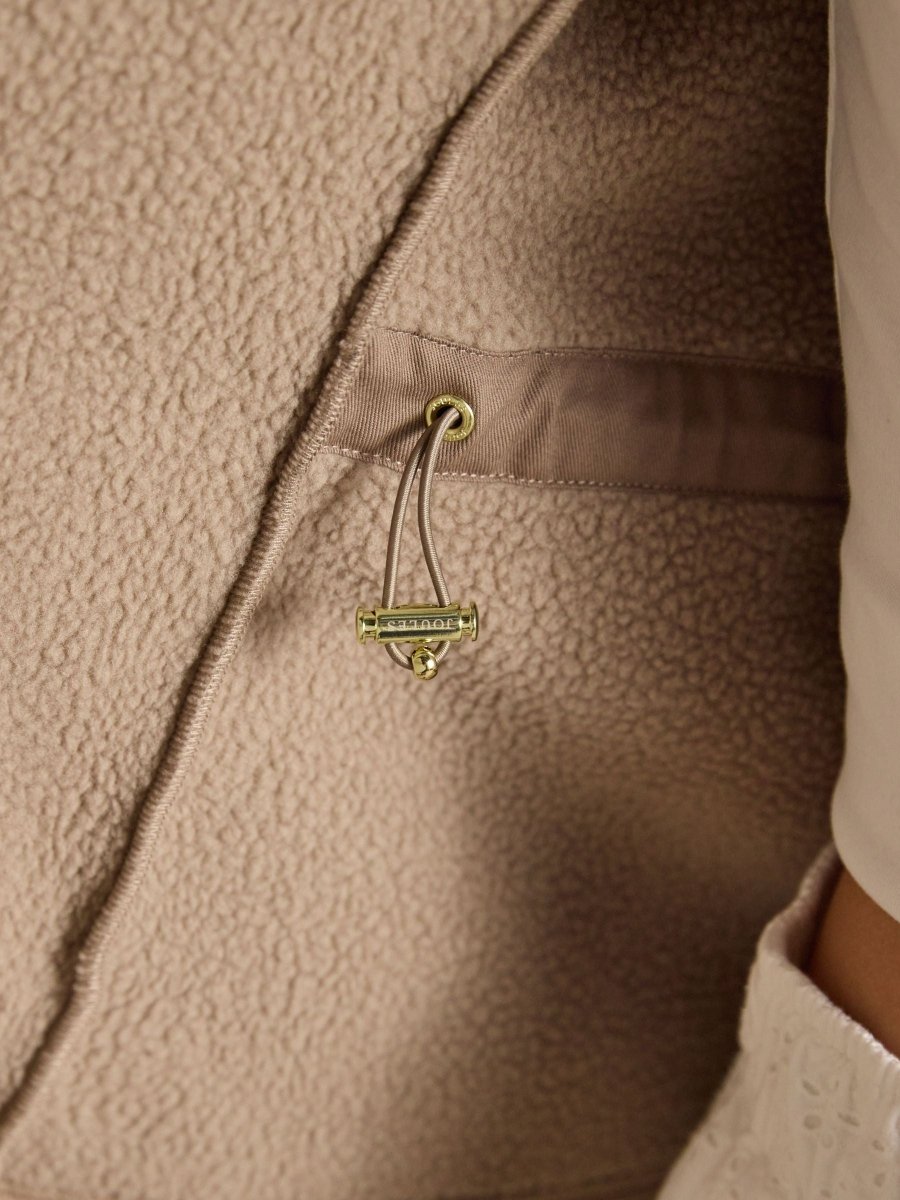 Heritage Mink Brown Regular Zip Up Polar Fleece - RUTHERFORD & Co