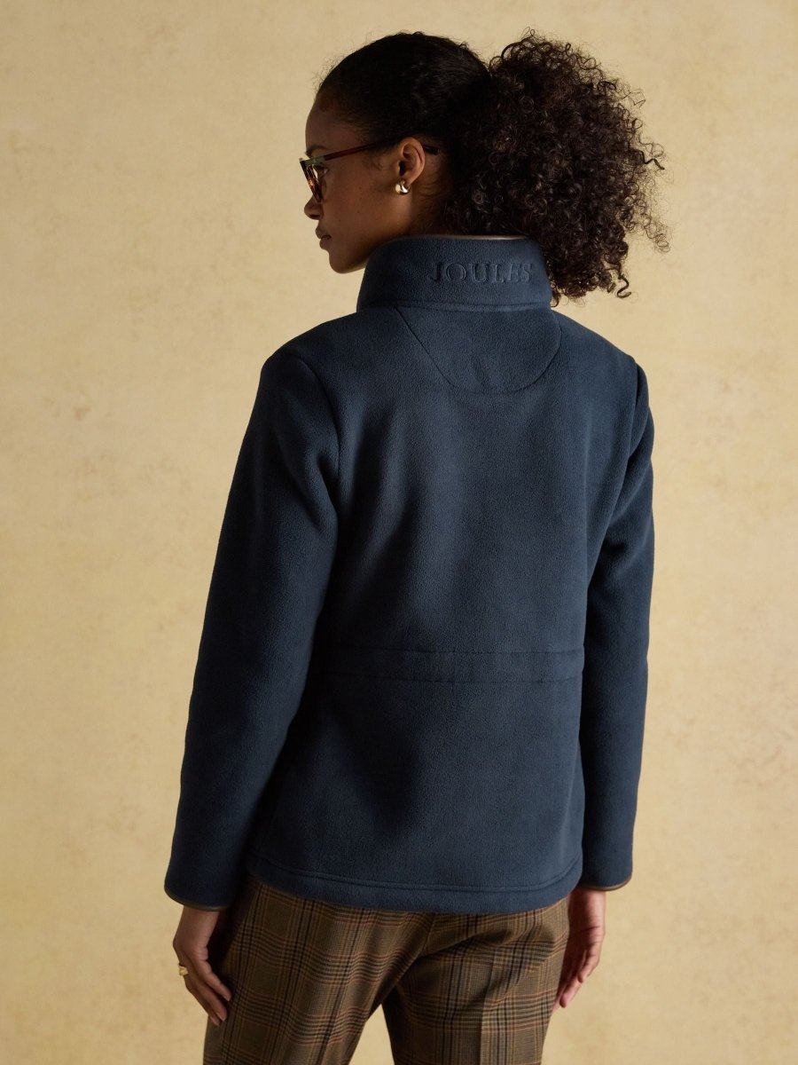 Heritage Navy Regular Zip Up Polar Fleece - RUTHERFORD & Co