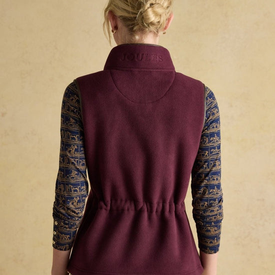 Heritage Red Fleece Gilet - RUTHERFORD & Co