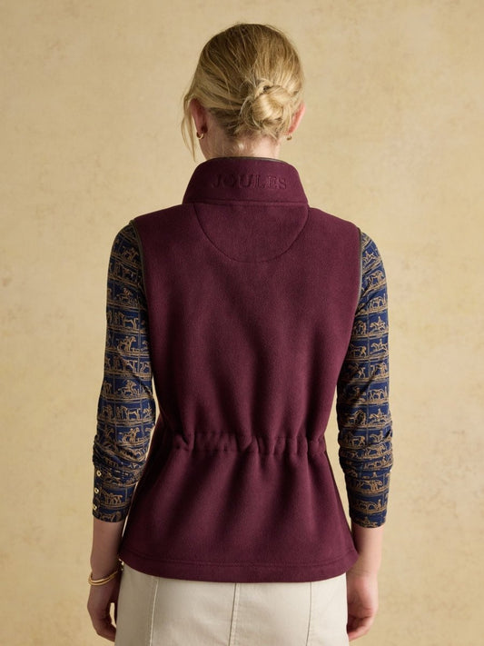 Heritage Red Fleece Gilet - RUTHERFORD & Co