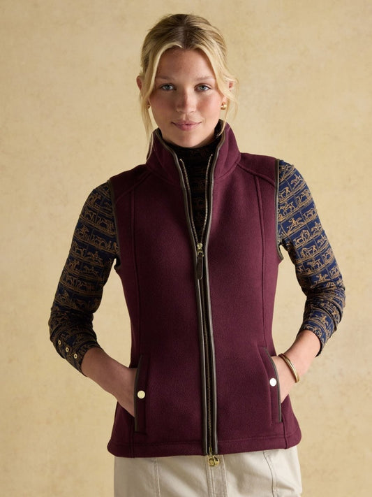 Heritage Red Fleece Gilet - RUTHERFORD & Co