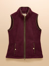 Heritage Red Fleece Gilet - RUTHERFORD & Co