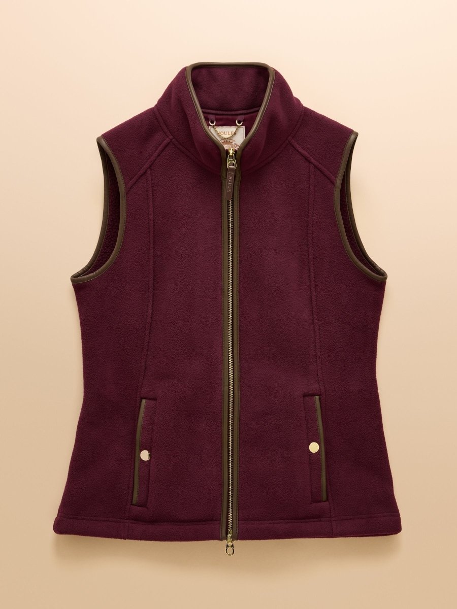Heritage Red Fleece Gilet - RUTHERFORD & Co