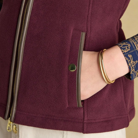 Heritage Red Fleece Gilet - RUTHERFORD & Co