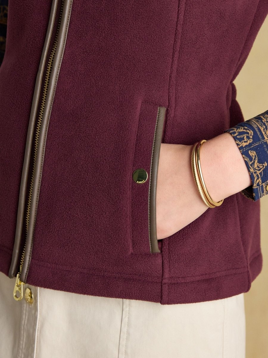 Heritage Red Fleece Gilet - RUTHERFORD & Co
