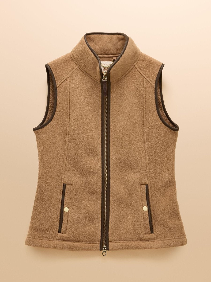 Heritage Tan Fleece Gilet - RUTHERFORD & Co