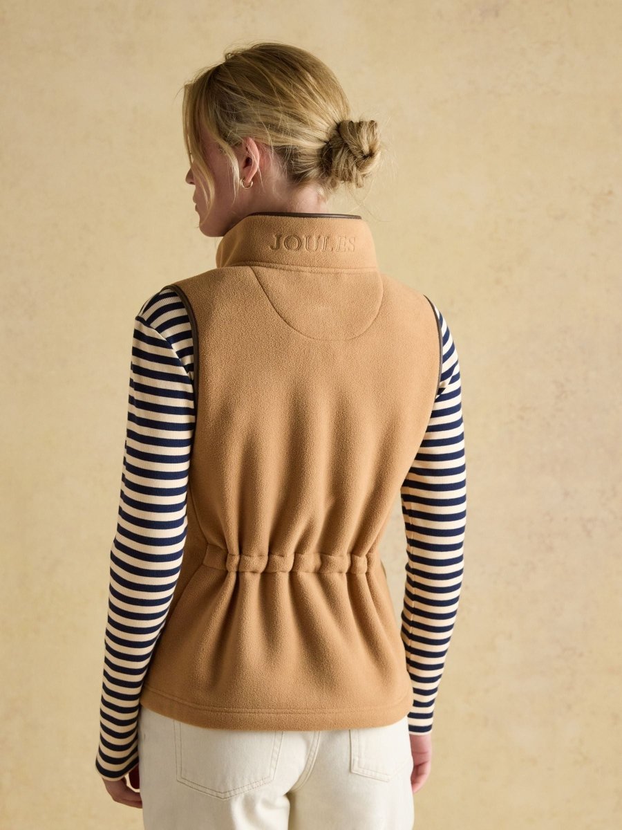 Heritage Tan Fleece Gilet - RUTHERFORD & Co
