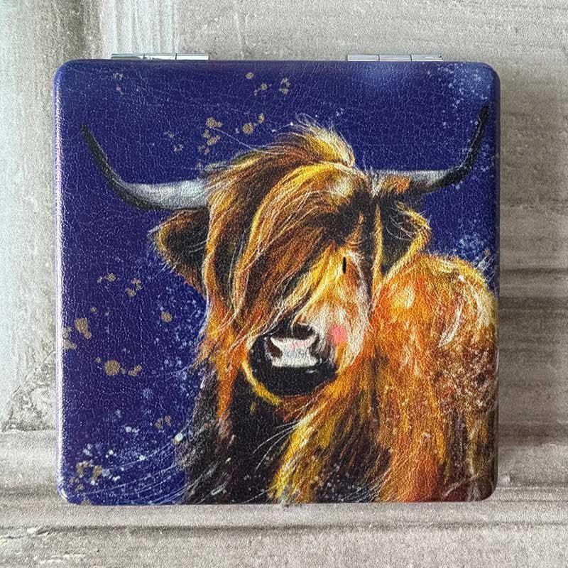 Highland Cow Compact Mirror - RUTHERFORD & Co