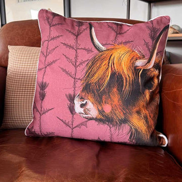 Highland Cow Cushion - RUTHERFORD & Co