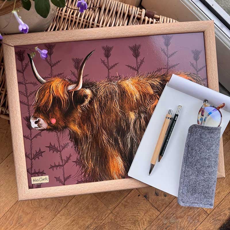 Highland Cow Lap Tray - RUTHERFORD & Co